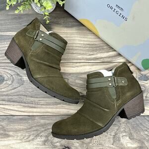 Earth Origins Olive Ankle Booties